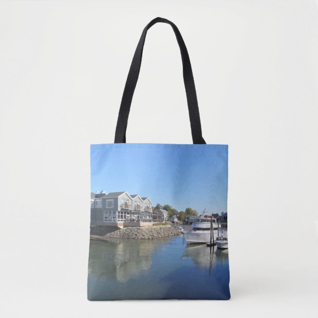 Tote Bag Photo de bateau du Maine Kennebunkport (Devant)