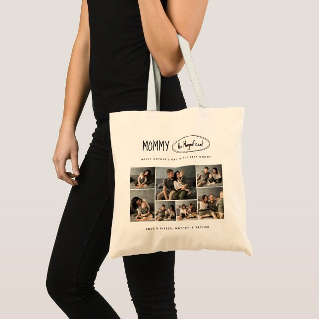 Tote Bag Photo de famille de la fête des mères personnalisé (Devant (produit))