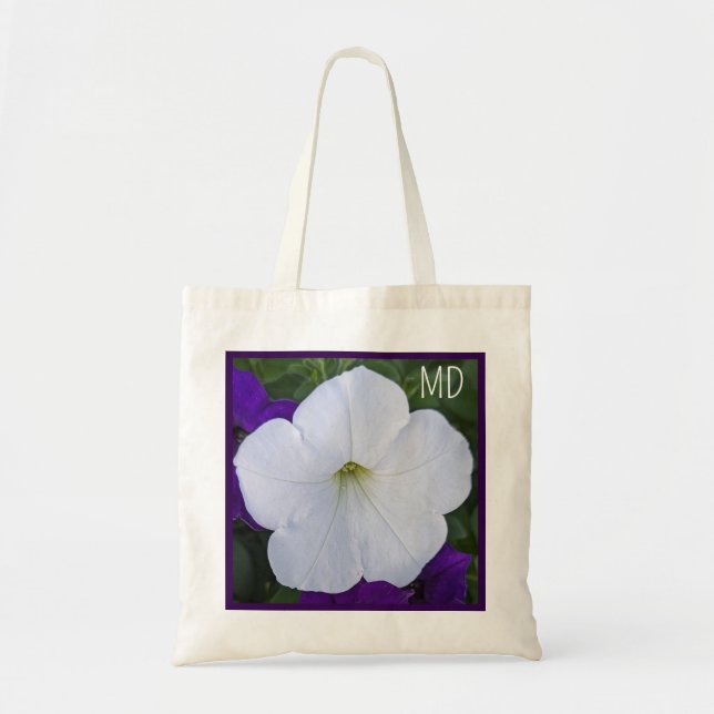 Tote Bag Photo de Fleur Blanche Beauté pour Ashes Bible Ver (Devant)