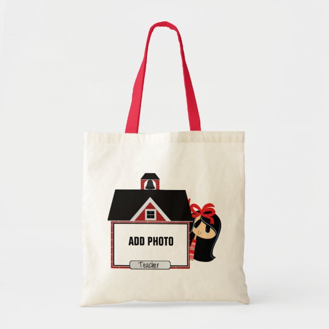 Tote Bag Photo de l'enseignant Budget de l'école Fourre-tou (Devant)