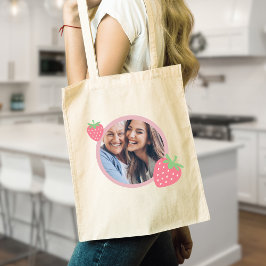 Tote Bag Photo de Strawberry Pink Mom