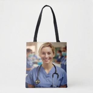 Tote Bag Photo d'infirmière personnaliser
