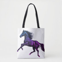 Photo of a Galloping Stallion on Reusable Grocery