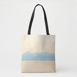 TOTE BAG PHOTO PAYSAGE D'UNE MONTAGNE ET D'UN CORPS D'EAU