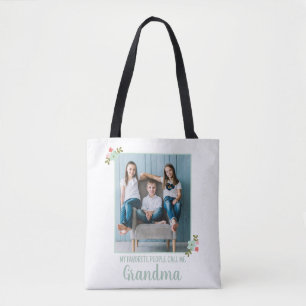 Tote Bag Photo personnalisé Grand-mère