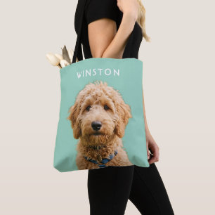 Tote Bag Photo personnalisée avec nom de chien - LIRE LA DE