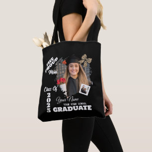 Tote Bag Photo personnalisée, Fière maman d'un diplômé de 2