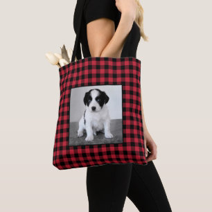 Tote Bag Photo personnalisée Motif de contrôle du buffle 