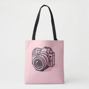 Tote Bag Photo reflex rose tendance Personnalisée