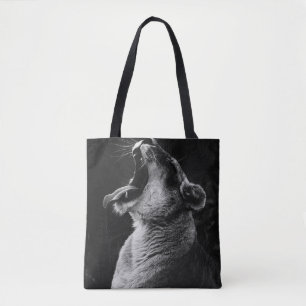 TOTE BAG PHOTOGRAPHIE À GRANDE ÉCHELLE DE LA LIONTÉ JEUNE