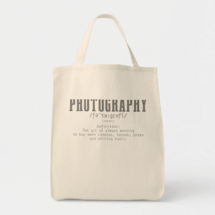 Tote Bag Photographie Définition Dictionnaire Caméra Drôle 
