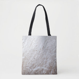Tote Bag Photographie du terrain de pelouse blanche