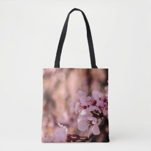 TOTE BAG PHOTOGRAPHIE MACRO DE BLOOMOMES CHERRY ROSE BLOSOM