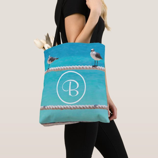 Tote Bag Photomontologie sur mesure des oiseaux de mer (De près)
