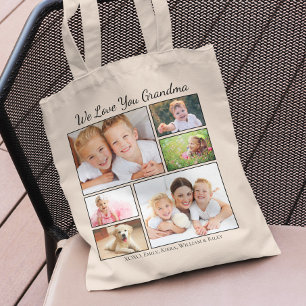 Tote Bag Photos de grand-mère personnalisées