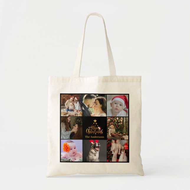 Tote Bag Photos multivacances | Joyeux Noël | Gift Fourre-t (Devant)