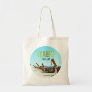 Tote Bag Phuket Thaïlande Tropical Beach Vintage