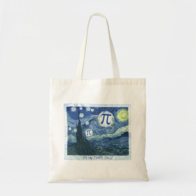 Tote Bag Pi dans le ciel (Devant)