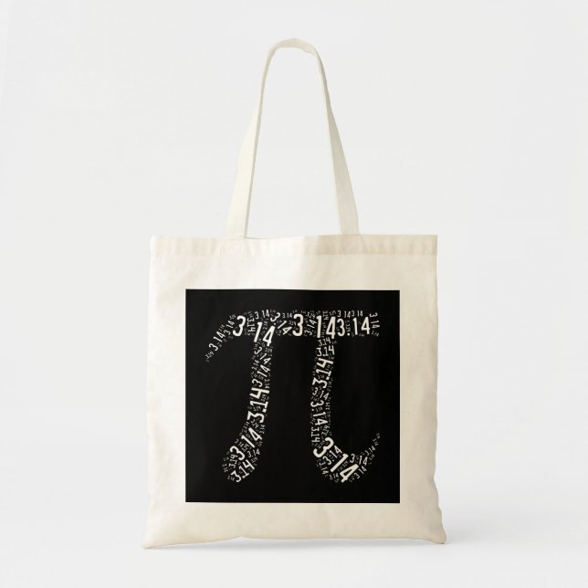 Tote Bag Pi Math Nerd (Devant)