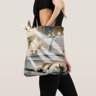 Tote Bag Piano de cottage illuminé par le soleil Rêve de Co