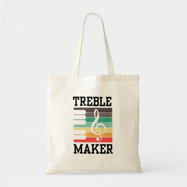 Tote Bag Piano de créateur d'arbres (Devant)