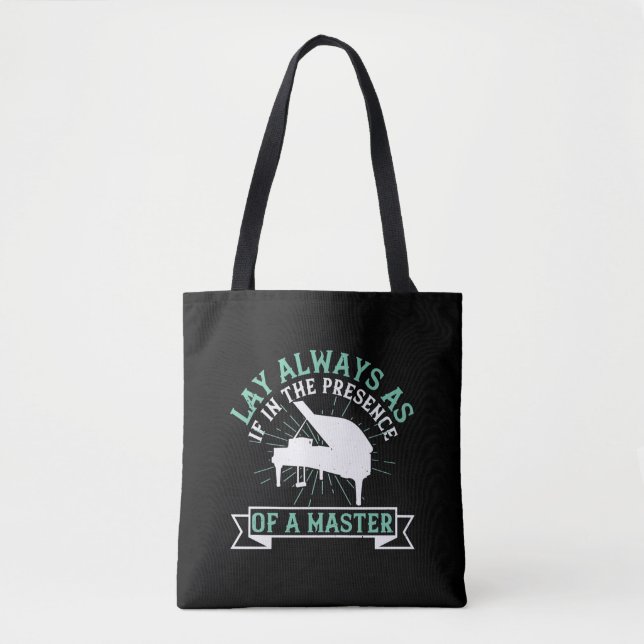 Tote Bag Piano - Si En Présence D'Un Maître (Devant)