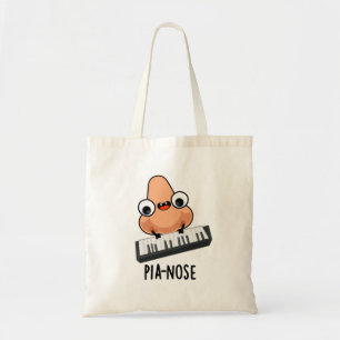 Tote Bag Pianose Funny Piano Nez Pun