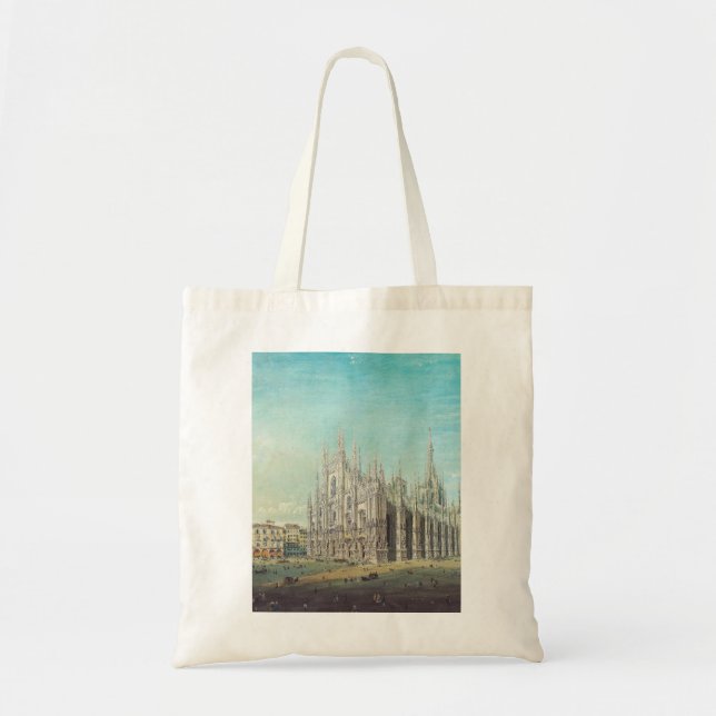 Tote Bag Piazza del Duomo à Milan par Carlo Bossoli (Devant)