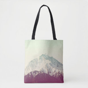 Tote Bag Pic d'hiver, hipster filtre vintage