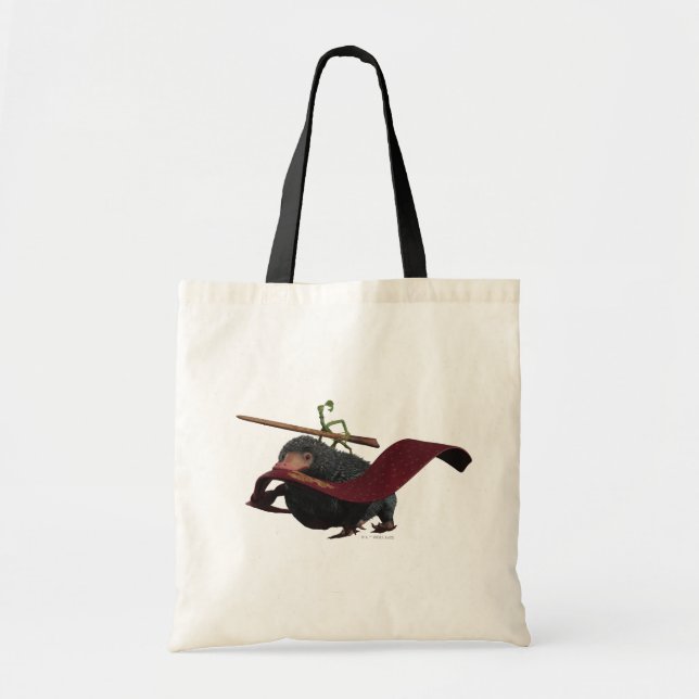 Tote Bag Pickett & Teddy avec baguette et Cravate (Devant)