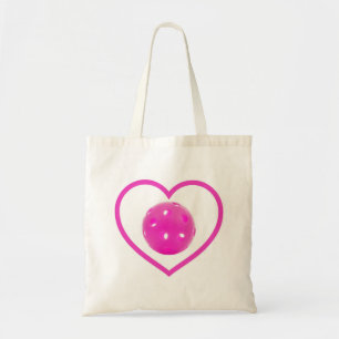 Tote Bag Pickleball amour pink pickball sport ball rose ros
