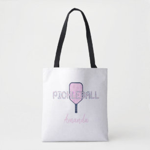 Tote Bag Pickleball avec Pickleball Paddle Personnalisé