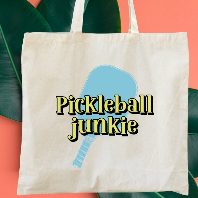 Tote Bag Pickleball Junkie Pickleball Paddle (Créateur téléchargé)