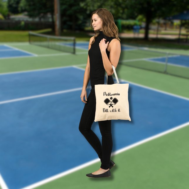 Tote Bag Pickleball Picklemania Dill Avec Il drôle de pique (Créateur téléchargé)