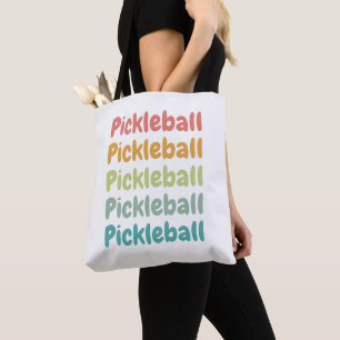 Tote Bag Pickleball Retro Pickleball Player