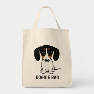 Tote Bag Piebald Dachshund Cute Chien Chien Chien Chien P