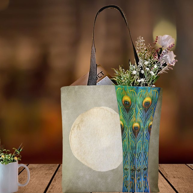 Tote Bag Pièce Masterpiece Peacock Feathers Vase De 1900 (Créateur téléchargé)