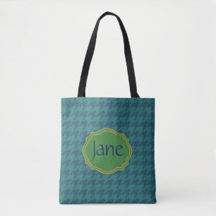 Tote Bag Pied de fond Feuille d'essence personnalisé