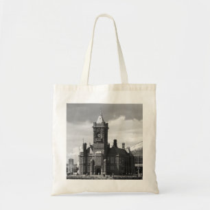 Tote Bag Pierhead Building, Cardiff, Pays de Galles (B&W)