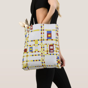 Tote Bag Piet Mondrian Broadway Boogie Woogie Art Abstrait