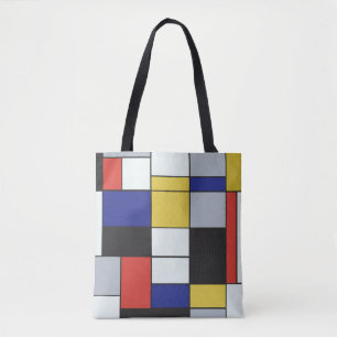 Tote Bag Piet Mondrian - Composition Géométrique Abstraite