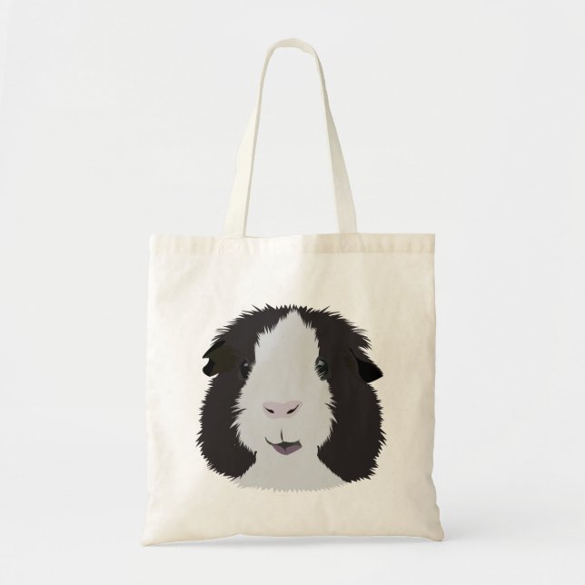 Tote Bag PIg Guinée noire et blanche (Devant)