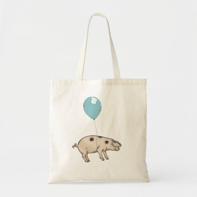 Tote Bag Pig in balloon (Devant)