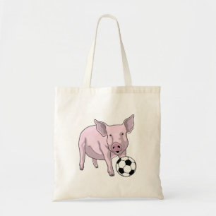 Tote Bag Pig Soccer joueur Soccer