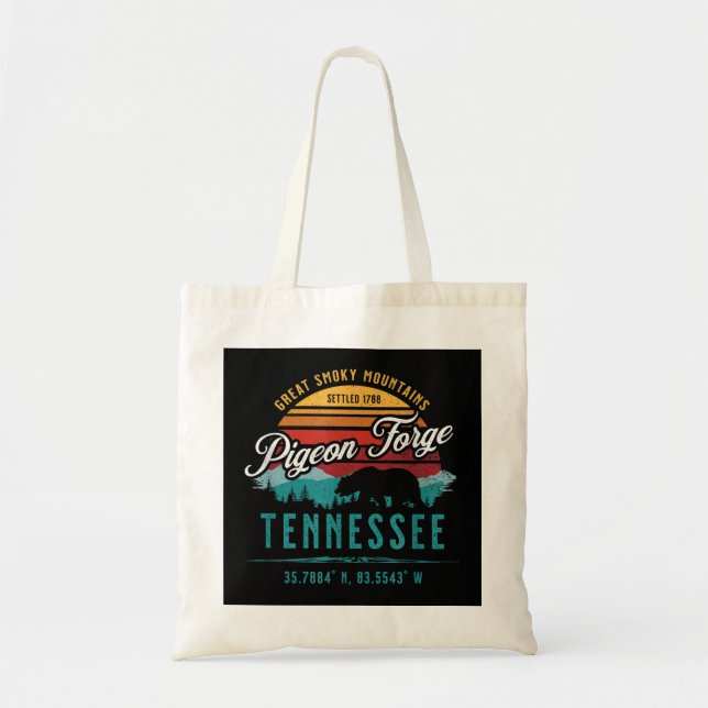 Tote Bag Pigeon Forge Tennessee Great Smoky Mountains Ours (Devant)