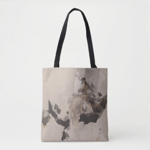 Tote Bag Pigeons dans un arbre par Watanabe Seitei