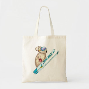 Tote Bag Pika, skieur, s'envole en grand air