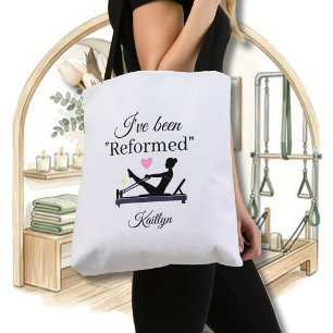 TOTE BAG PILATES J'AI ÉTÉ « RÉFORMÉ(E) » NOM DU RÉFORMATEUR