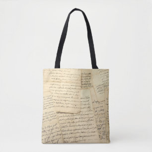 Tote Bag Pile d'anciens manuscrits Vintages