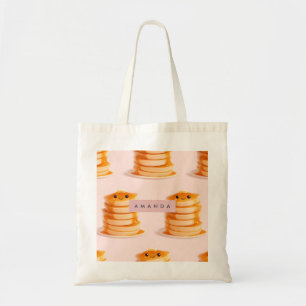 Tote Bag Pile de crêpe Cute Kawaii personnalisée au sirop